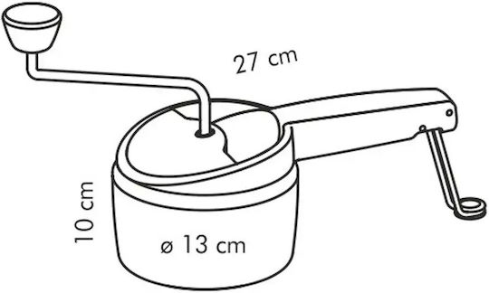 Tescoma Tocător de legume din Oțel Inoxidabil Manual 1buc