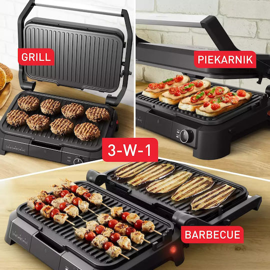 Tefal Supergrill 3In1 Xl Sandwichmaker Grill mit Abnehmbaren Platten 2200W Inox