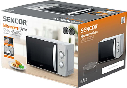 Sencor Φούρνος Μικροκυμάτων με Grill 20lt Γκρι