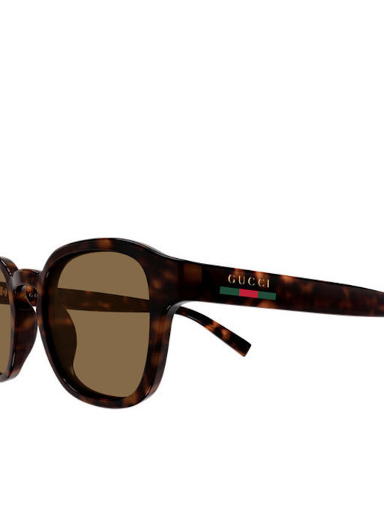 Gucci Мъжки Слънчеви Очила с Кафява Пластмасова Рамка и Кафяви Стъкла GG2106S 002