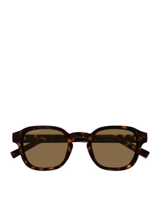 Gucci Мъжки Слънчеви Очила с Кафява Пластмасова Рамка и Кафяви Стъкла GG2106S 002