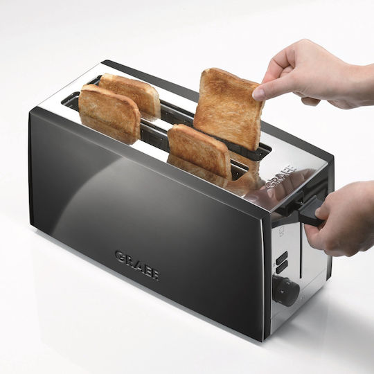Graef Prăjitor de pâine 4 sloturi 1380W Negru
