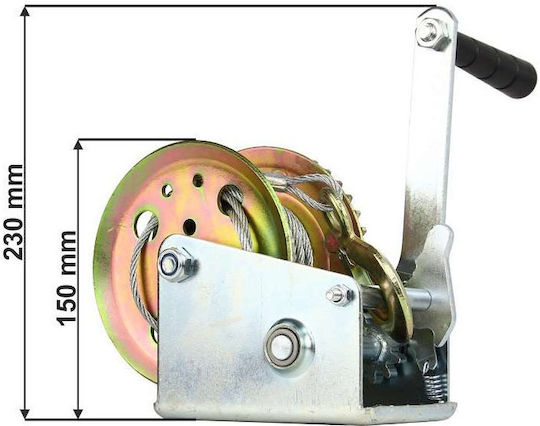 Manual Car Winch 4x4 with Loading Capacity 500kg