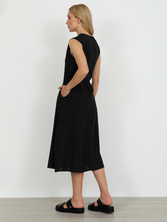 Summer Midi Dress Black