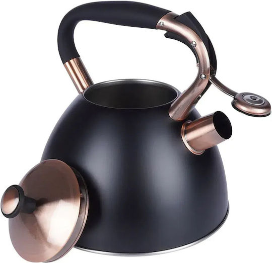Orion Teekessel mit Tasse Rostfreier Stahl Schwarze 3000ml