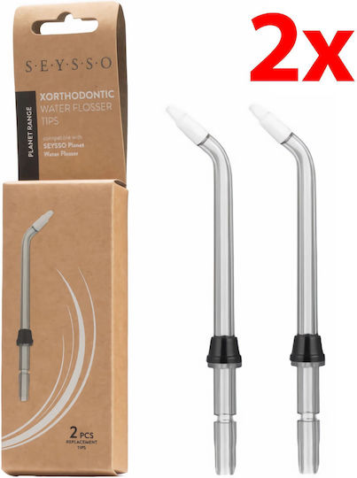 Capete de înlocuire pentru periuța de dinți electrică Seysso Planet Tip Xorthodontic Irrigator 2 bucăți