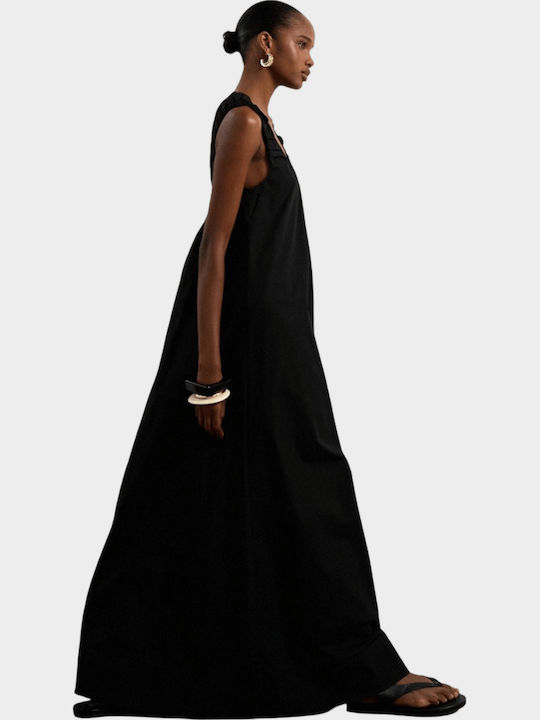 Sommer Maxi Abendkleid Schwarz