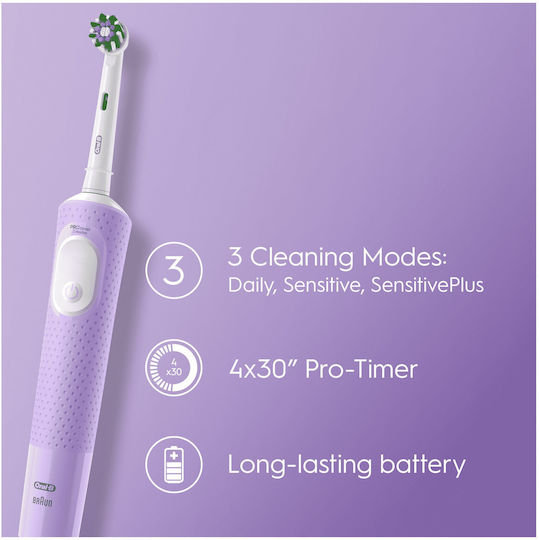 Oral-B D103 Ηλεκτρική Οδοντόβουρτσα Λιλά