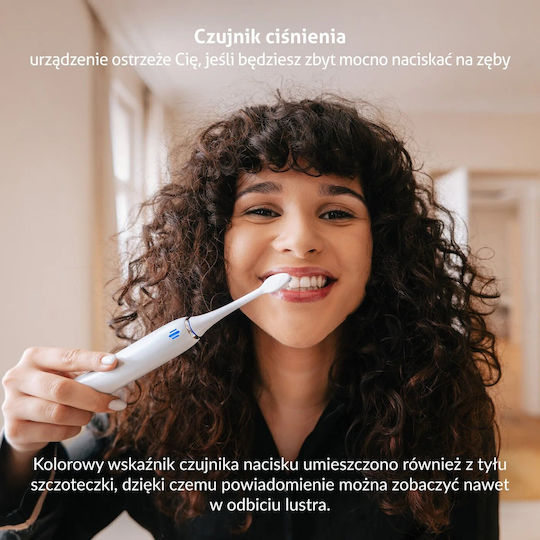 TrueLife Electric Toothbrush with Pressure Sensor and Travel Case White