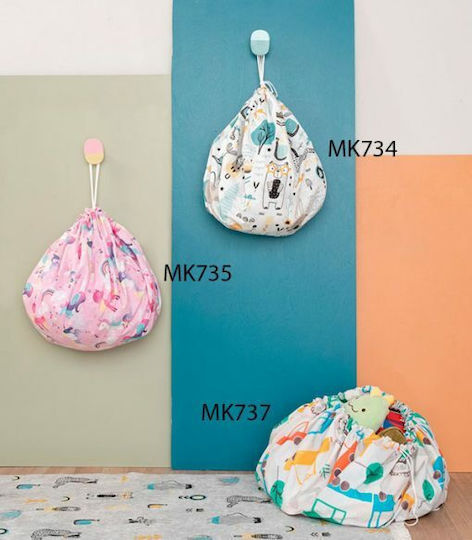 Palamaiki Saltea de joacă pentru copii din material textil MK734 Alb 1buc