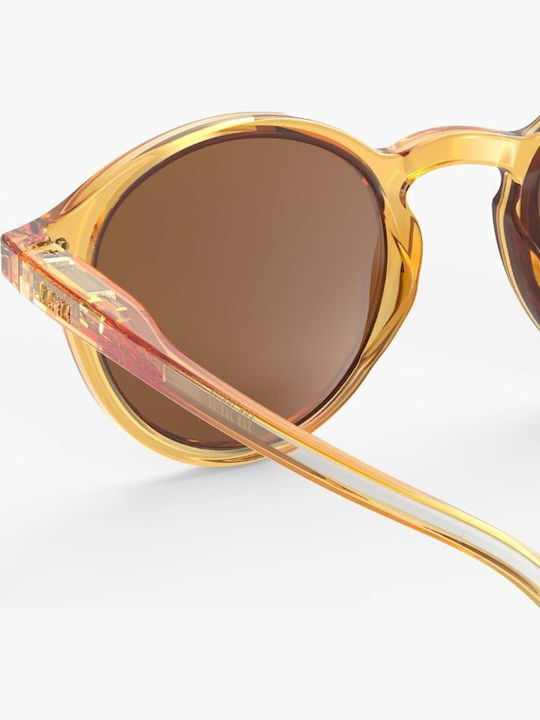 Izipizi #d Οβάλ Παιδικά Γυαλιά Ηλίου με Polarized Καθρέφτη Φακό Καφέ για 7-11 Ετών