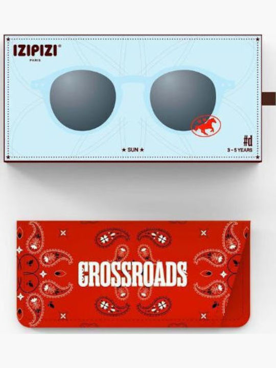 Izipizi #d Στρογγυλά Παιδικά Γυαλιά Ηλίου με Polarized Καθρέφτη Φακό Μπλε για 3-5 Ετών
