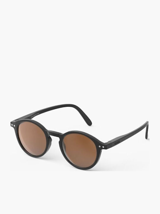 Izipizi Oval Kids Sunglasses with Polarized Mirror Lens Black for 7-11 Years