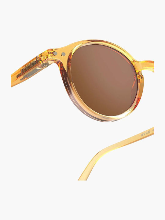 Izipizi Oval Kids Sunglasses with Polarized Mirror Lens Brown for 3-5 Years