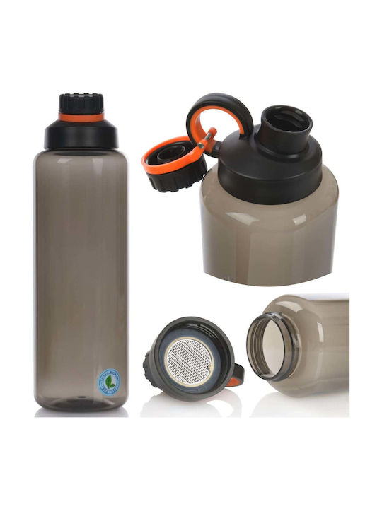Sticlă De Apă Din Plastic Cu Difuzor Și Filtru 800ml Neagră
