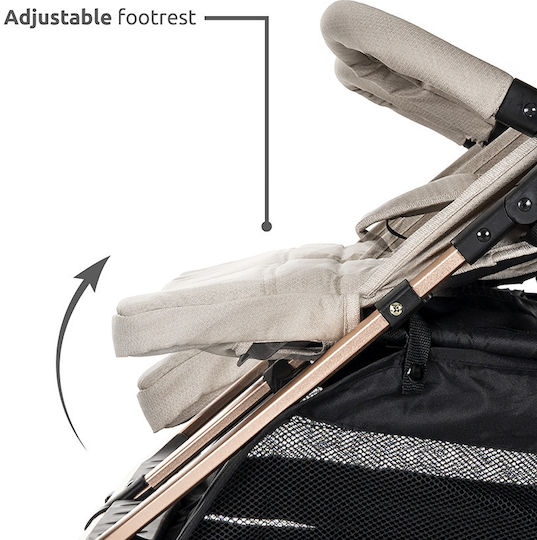 Lorelli Duo Doppelter Kinderwagen Geeignet für Neugeborene Gray 12kg