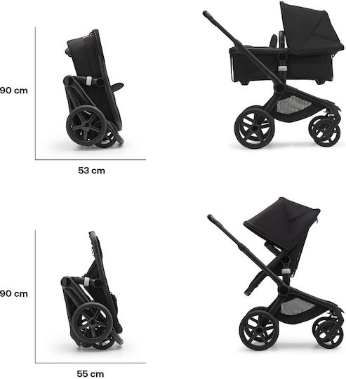 Bugaboo Fox 5 Регулируема Бебешка Количка 2 в 1 Подходяща за Новородено Desert Taupe Melange 9.9kg