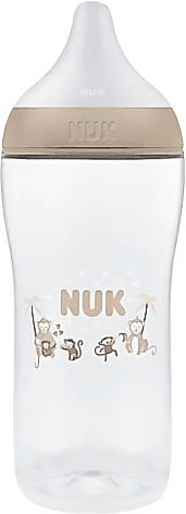 Nuk Πλαστικό Μπιμπερό Perfect Match Κατά των Κολικών με Θηλή Σιλικόνης για 6+ μηνών Καφέ 360ml