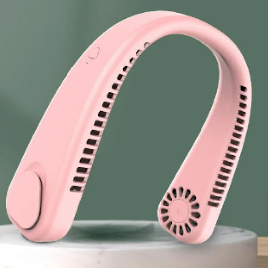 Ventilator Portabil De Gât Zola Fără Fir Flexibil 3 Viteze Reîncărcabil 20.35 X 18.45 X 5.73 Cm Roz