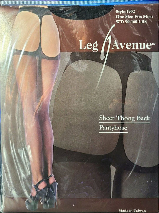Leg Avenue Dresuri Sexy Tip Tanga Transparent Negru
