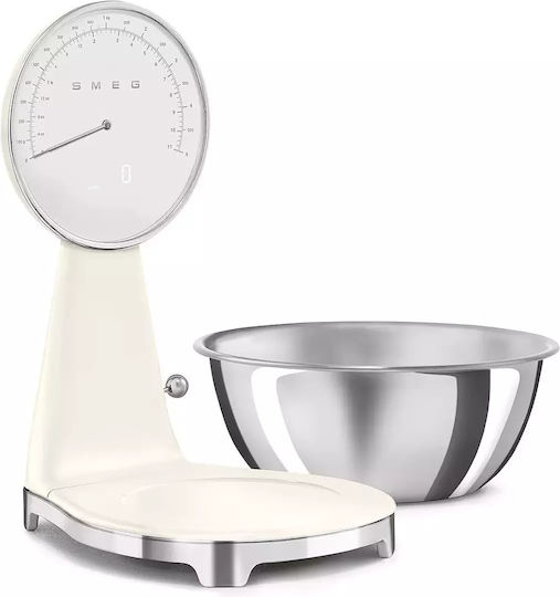 Smeg Ψηφιακή Ζυγαριά Κουζίνας με Κάδο έως 5kg Μπεζ
