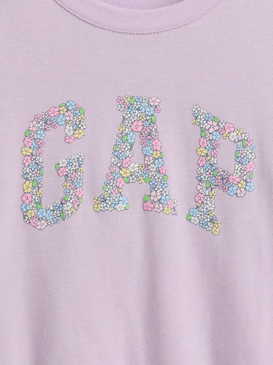 Kids Short-sleeved Shirt Nostalgic Lavender