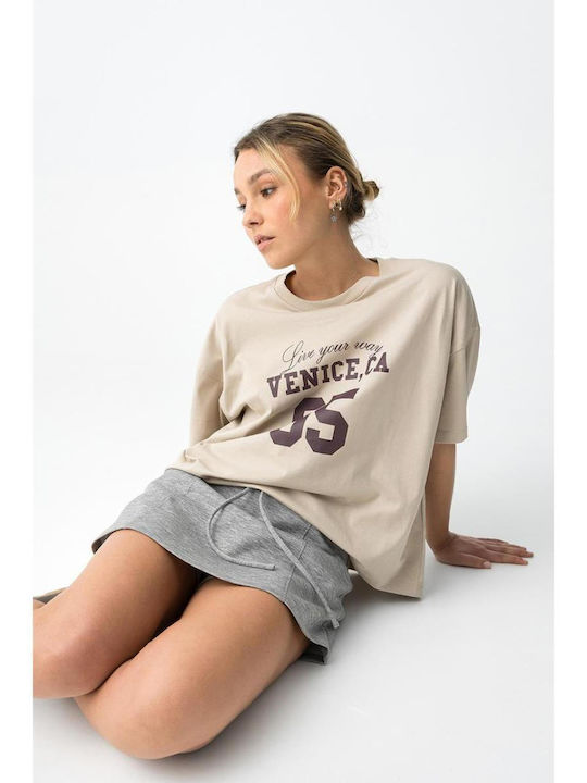 Kids Top Short-sleeved Beige