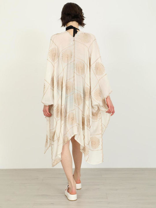 Doca Beige Beachwear Caftan Doca Beige Beachwear Caftan