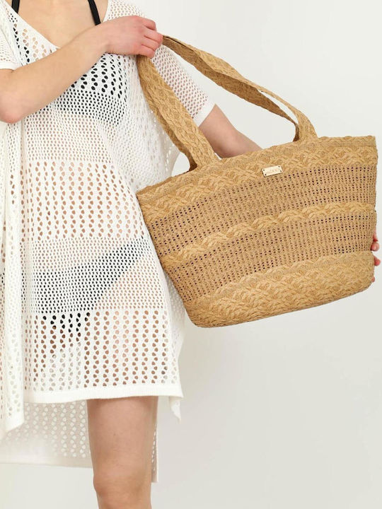Doca Damenbademode Kaftan Strand Weiß