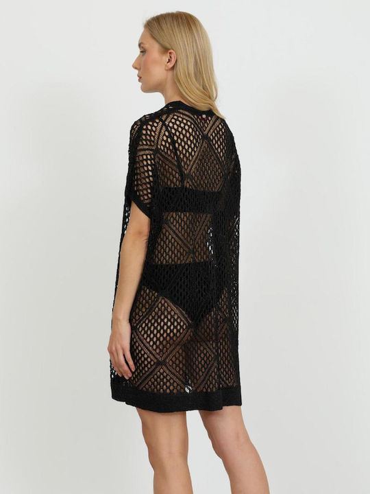 Doca Caftan De Plajă Pentru Femei Negru
