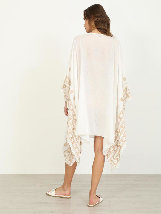Doca Women's Beach Caftan White