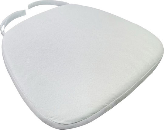 Pakketo Perne Pentru Scaune De Grădină Albă 38x39.5cm Pakketo Perne Pentru Scaune De Grădină Albă 38x39.5cm