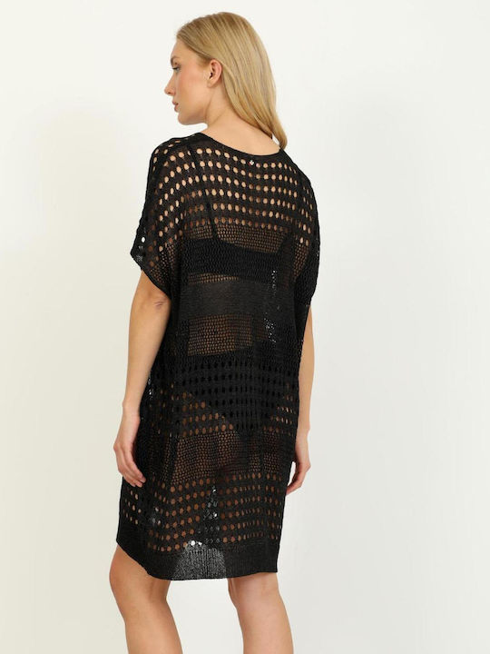 Doca Caftan De Plajă Pentru Femei Negru