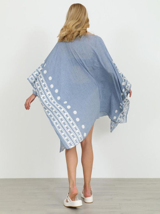 Doca Women's Beach Caftan Light Blue Pastel