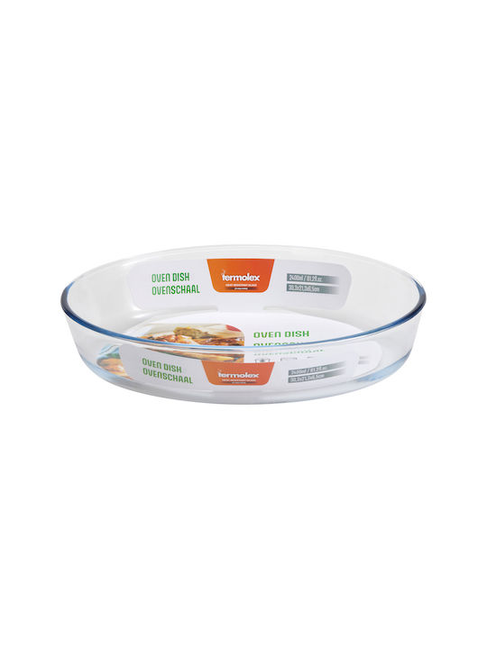 Glass Oval Heat-Resistant Cookware 2400ml