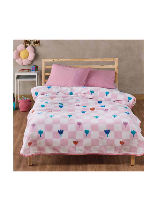 Kentia Blanket Velvet Beggy Pink 220x160cm