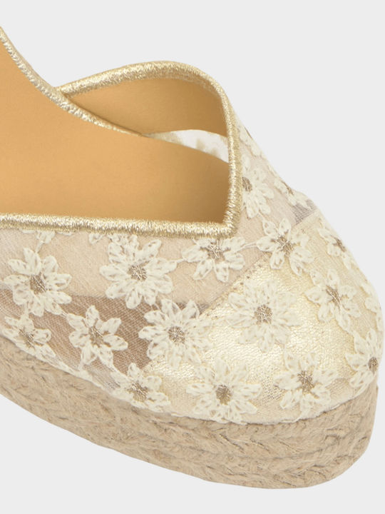 8ed Summer Women's Platform Espadrilles Style White