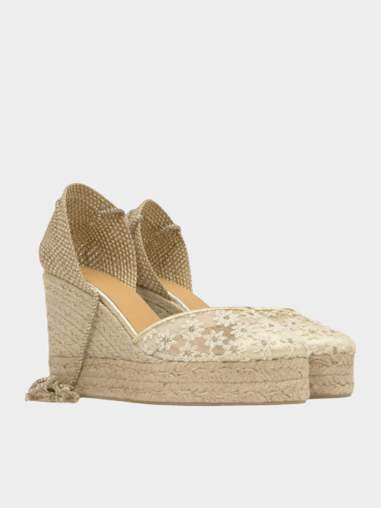 8ed Summer Women's Platform Espadrilles Style White