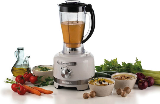 Ariete Moderna Procesor alimentar multifuncțional 1000W cu vas 1.5lt și Blender cu vas Alb