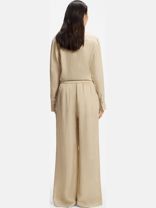 Γυναικείο Υφασμάτινο Παντελόνι Beige