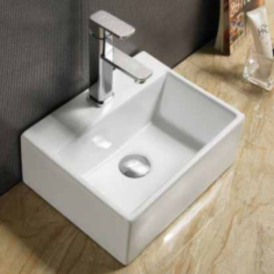 Tema Einbau Badezimmerwaschbecken Porzellan 38x30x38cm Weiß Tema Einbau Badezimmerwaschbecken Porzellan 38x30x38cm Weiß