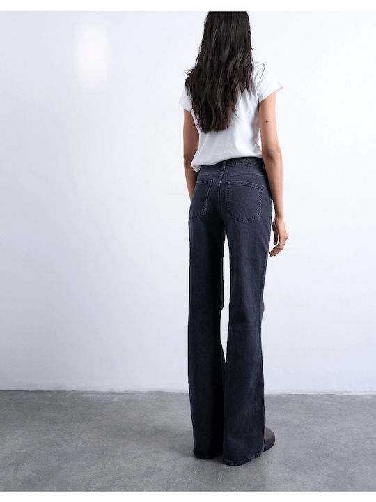 Women's Flared Jean Pants Mid Rise