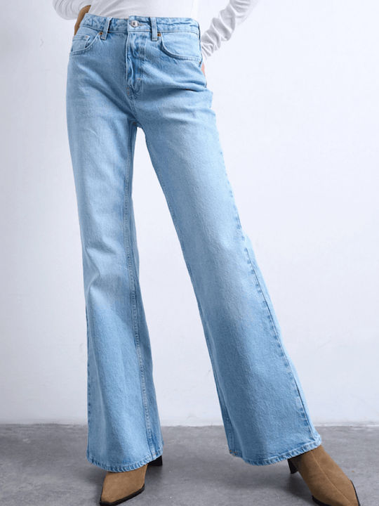 Women's Flared Jean Pants Mid Rise