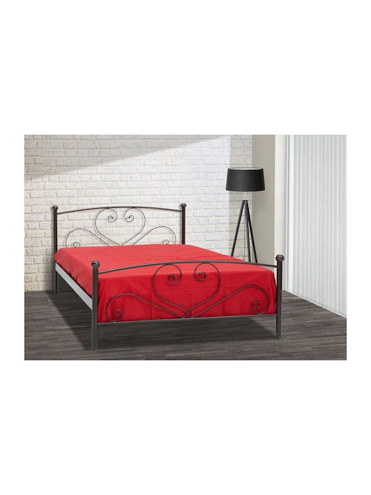 Paturi Supra-duble Metalice Cuprii Pentru Saltea 160x200cm