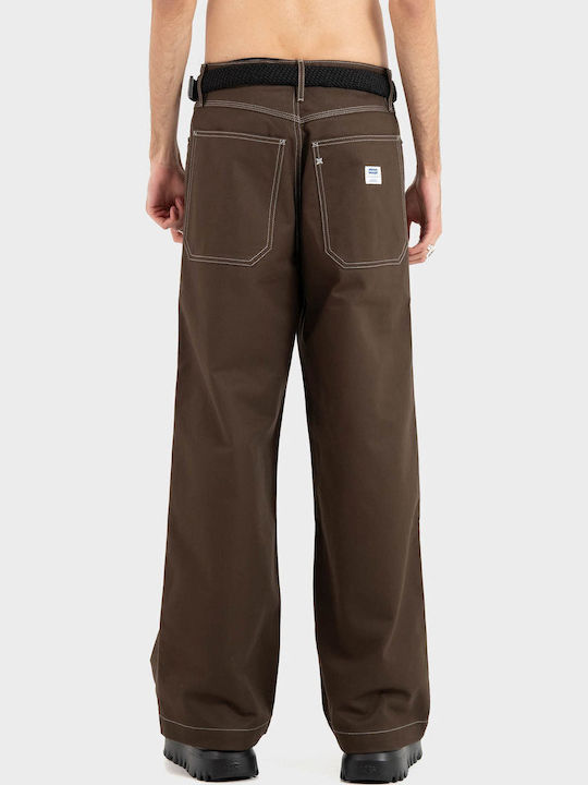 Παντελόνι σε Loose Εφαρμογή Brown