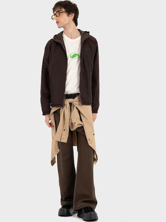 Παντελόνι σε Loose Εφαρμογή Brown