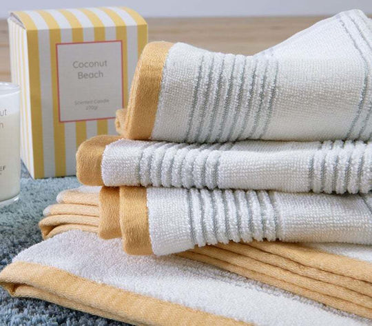 Nef-Nef Homeware Hand Towel Vertia Blue 30x50cm Blue Weight 550gsm