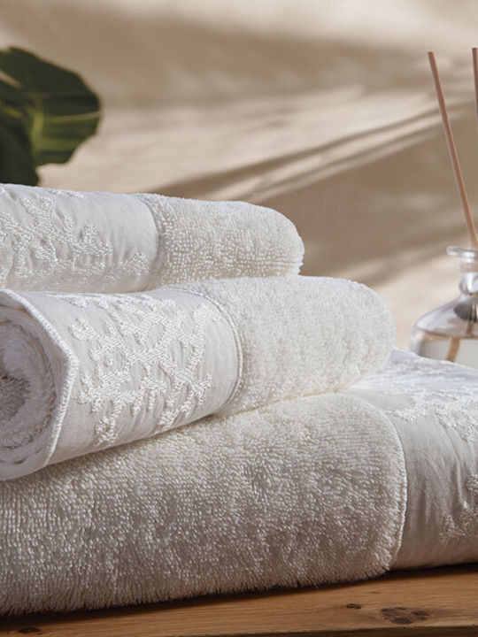 Nef-Nef Homeware Set Badetücher 3 Stück Calma Grüne Gewicht 500gr/m²