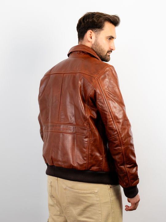 Leder Jacke Braun