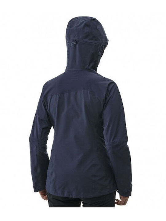 Herren Jacken Hardshell Wasserdicht und Winddicht Marineblau